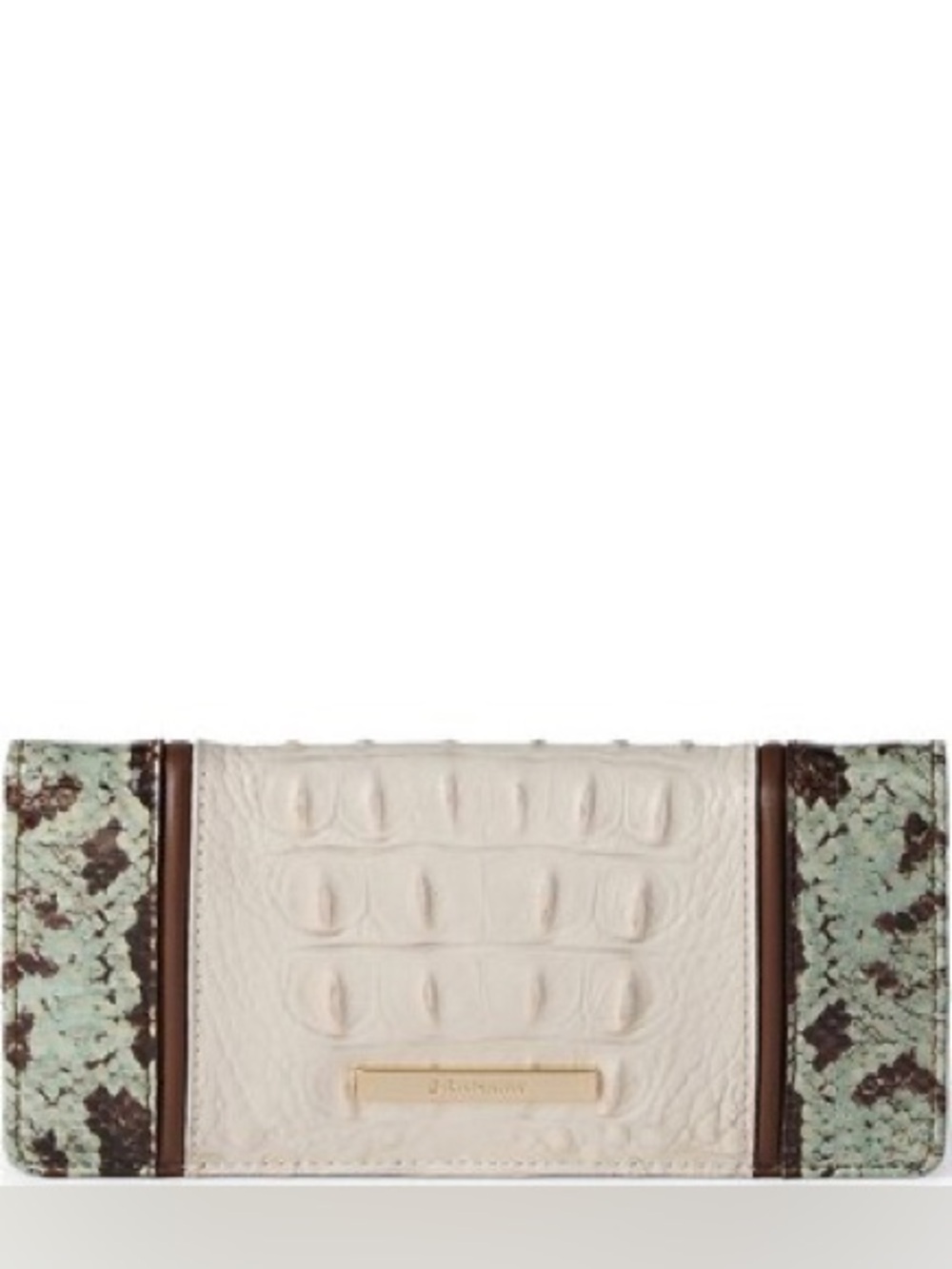BRAHMIN Multi Genoa Collection Snake Embossed Ady Wallet